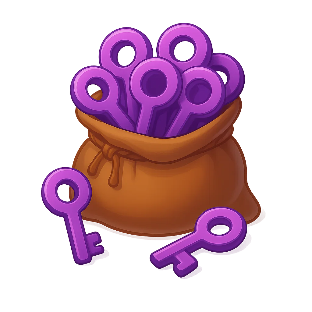 Keys for cases with privileges (10)