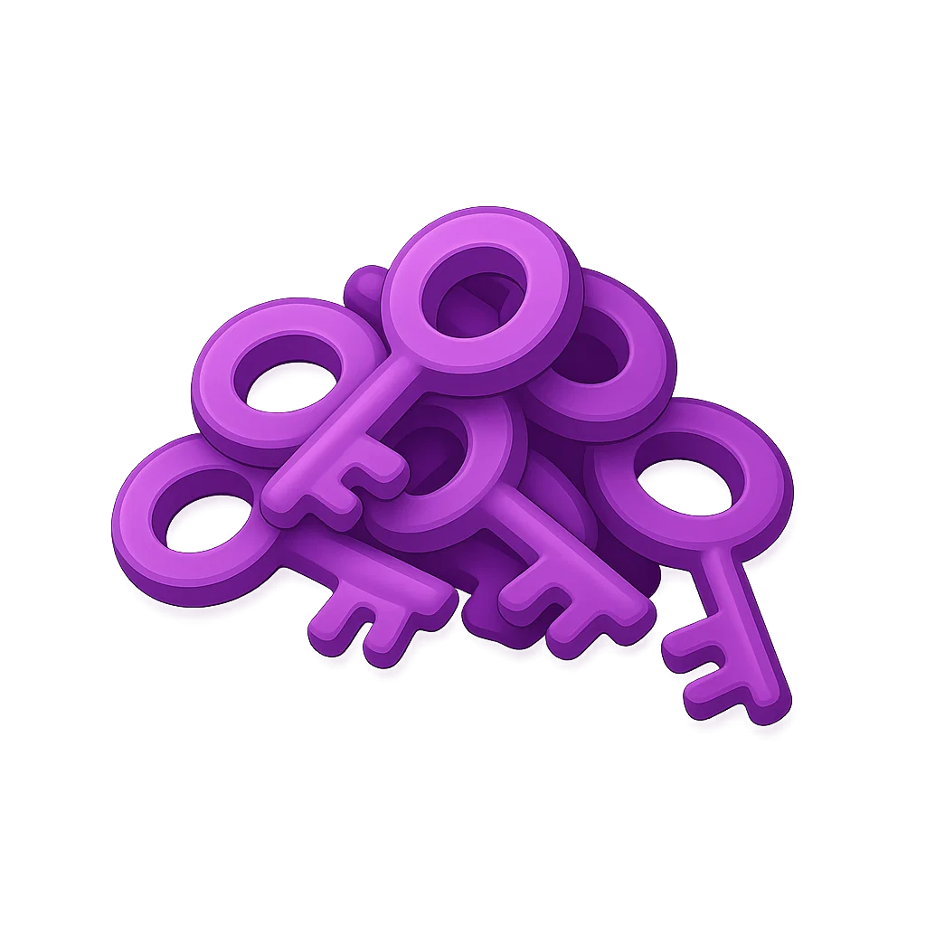 Keys for cases with privileges (5)